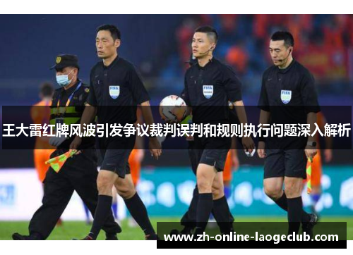 王大雷红牌风波引发争议裁判误判和规则执行问题深入解析